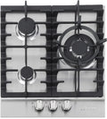 Edelstahl Gaskochfeld 45 cm mit WOK-Brenner, autark, 3 leistungsstarke Brenner für Erd- und Propangas
