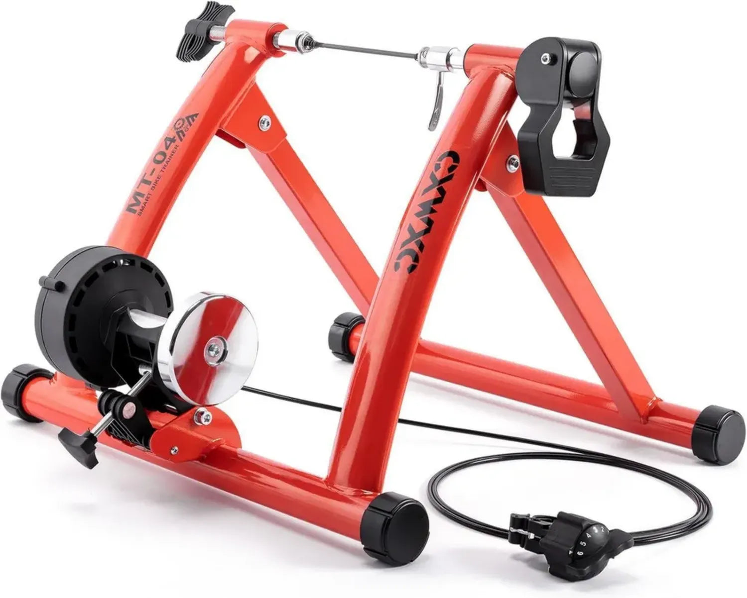 CXWXC Klappbarer Fahrradtrainer, Kompatibel mit 26-29 Zoll Rädern, Heimtrainer für Indoor-Training