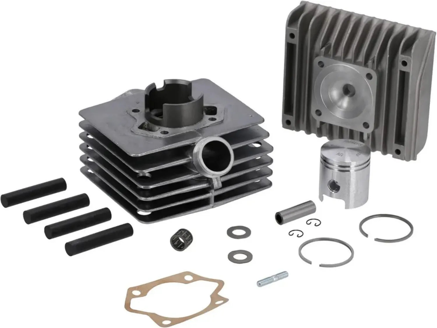 Komplettset: Zylinder und Kolben 70ccm Ø45mm für SR80, robuste Ausführung