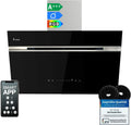 KKT Kolbe Dunstabzugshaube 80 cm, A+++, 782 m³/h, Kopffrei, Wandmontage, Smart WiFi, RGBW LED, Schwarz/Silber