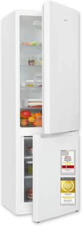 Exquisit Kühl-Gefrierkombination 269L, 4-Sterne-Gefrierfach, Energie E, 39 dB, LED, Glasablagen, Gemüsefach
