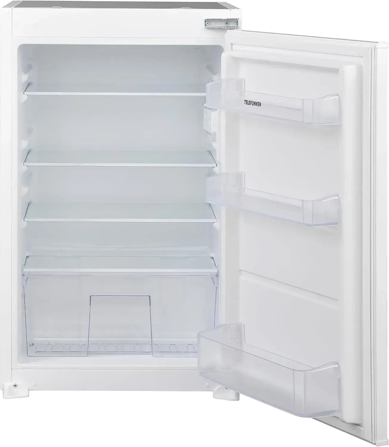TELEFUNKEN Einbaukühlschrank 88cm, 126L, Schlepptür, Weiß