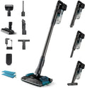 Philips 8000er Serie kabelloser Staubsauger für Tierhaare, starke Saugkraft, LED-Düsenbeleuchtung, Aqua-Düse, anti-allergener Filter, Modell XC8055/01